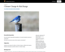 Climate Change & Bird Range