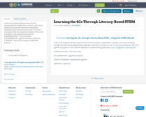Learning the 4Cs Through Literacy-Based STEM