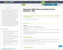 Using Art to Make Discoveries About Linear Equations - PBL